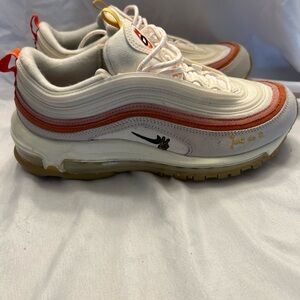 Nike Air Max 97 Cream and Rust Sneakers